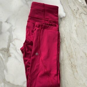 Lululemon red leggings